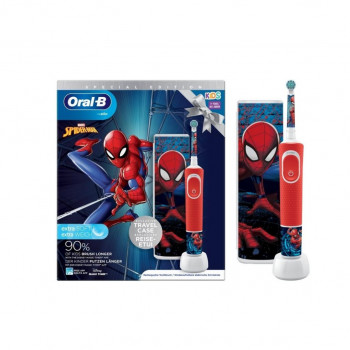 Oral-B Escova Elétrica Vitality Pro Kids Spiderman + Estojo