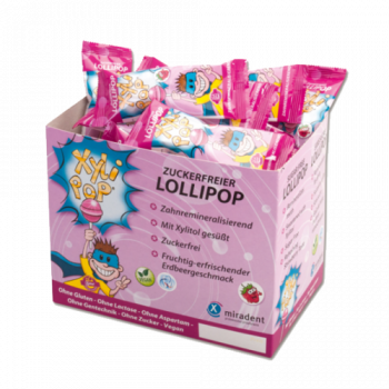 Xylipop - Lollipop Morango (pack 50uni)