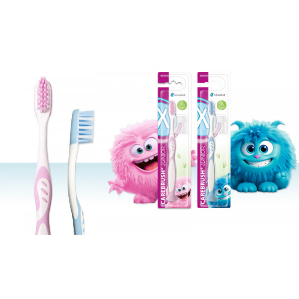 Miradent Escova Carebrush Junior Rosa Miradent Escova Carebrush Junior Rosa