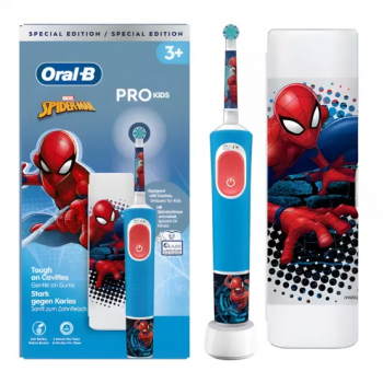 Oral-B Escova Elétrica Vitality Pro Kids Spiderman + Estojo